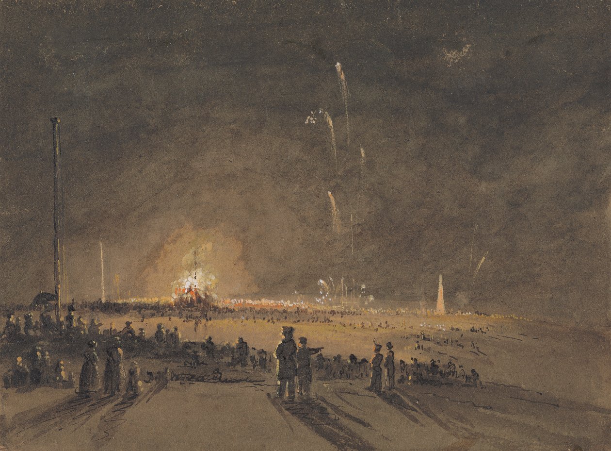 Ein Feuerwerk von John Wilson Carmichael