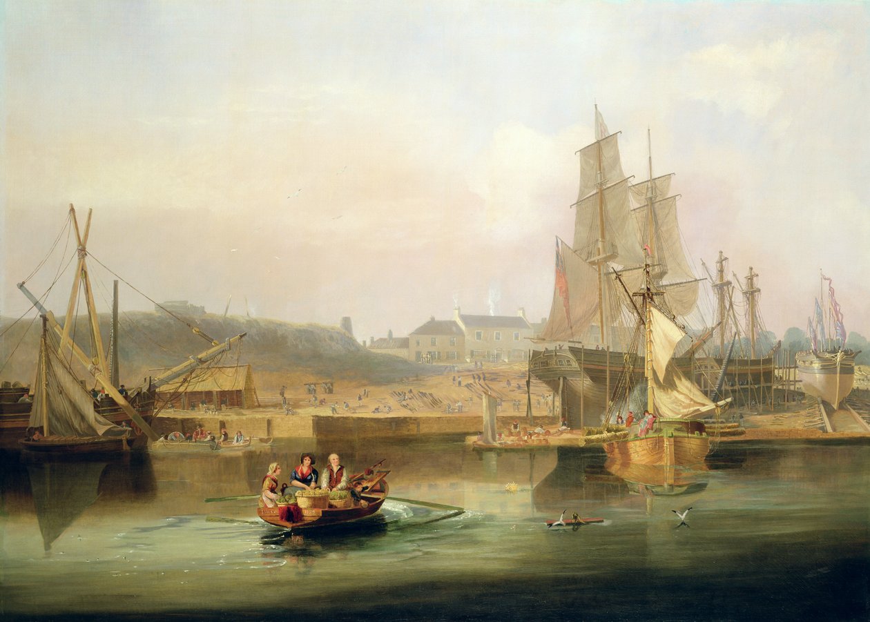 Die Werft in Hessle Cliff von John Wilson Carmichael