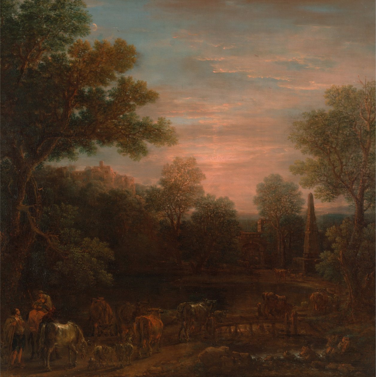 Klassische Landschaft: Abend von John Wootton