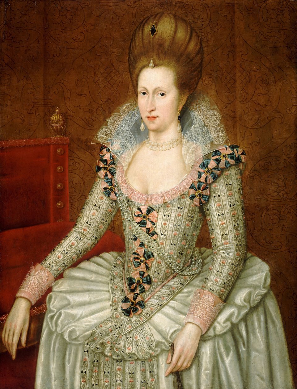 Anne von Dänemark von John de (attr.to) Critz
