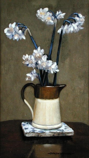 Ein Krug mit Narzissen von Johnson Hayward