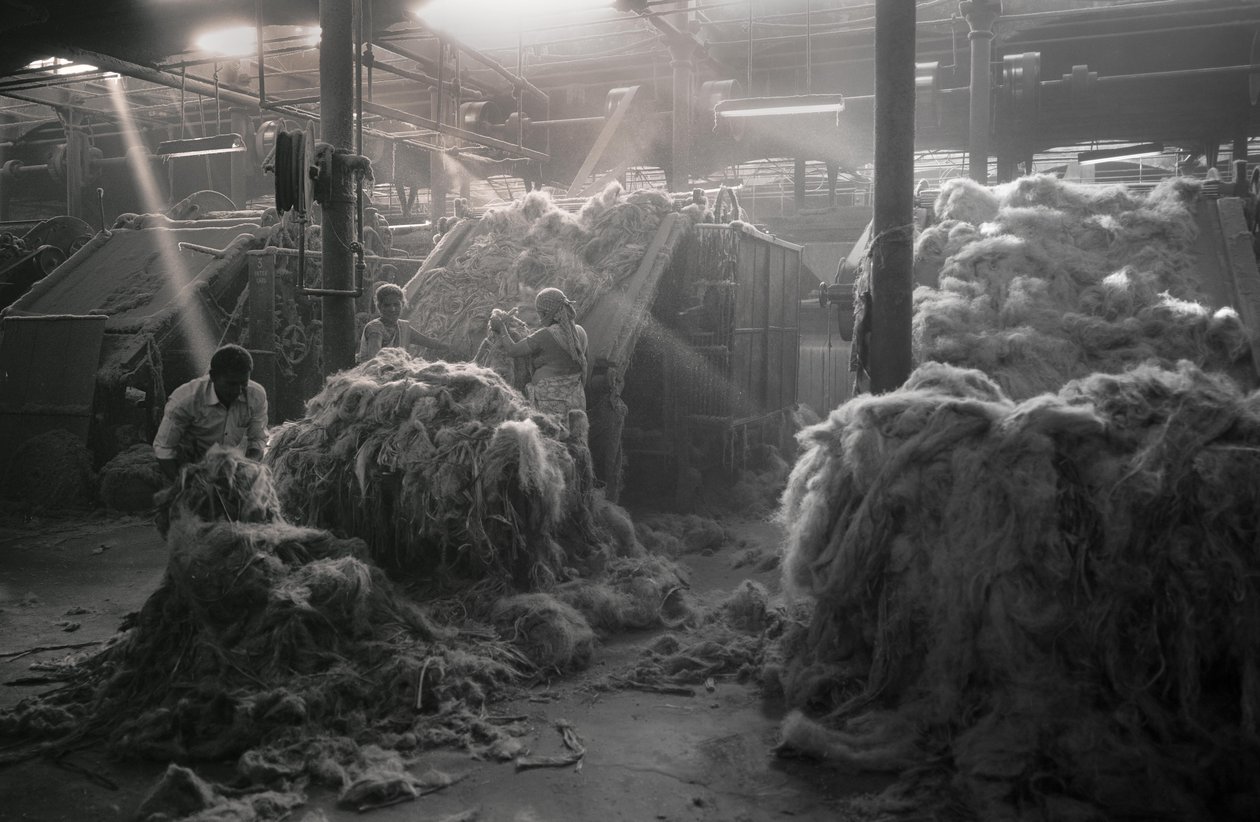 Jutefabrik, Kolkata, Indien von Jon Nicholson
