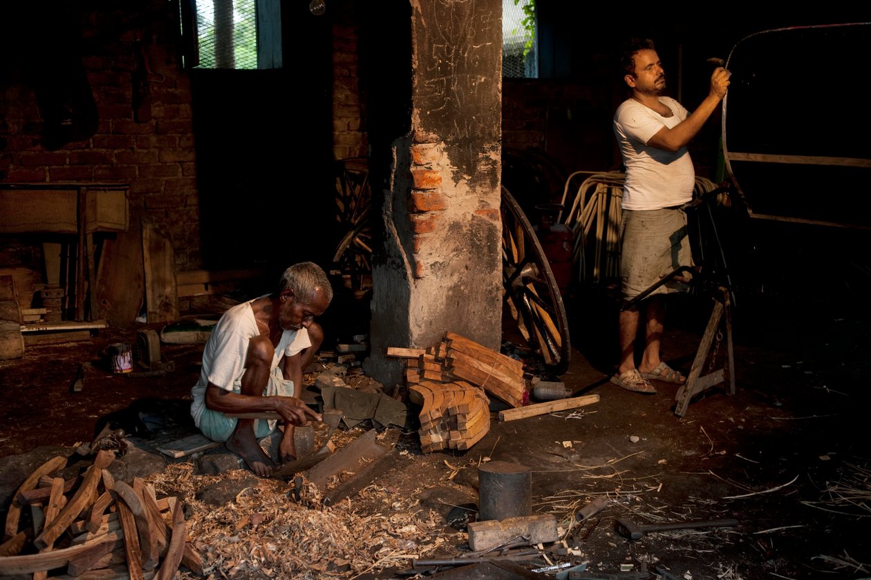 Rikscha-Fahrer, Kolkata, 2009 von Jon Nicholson