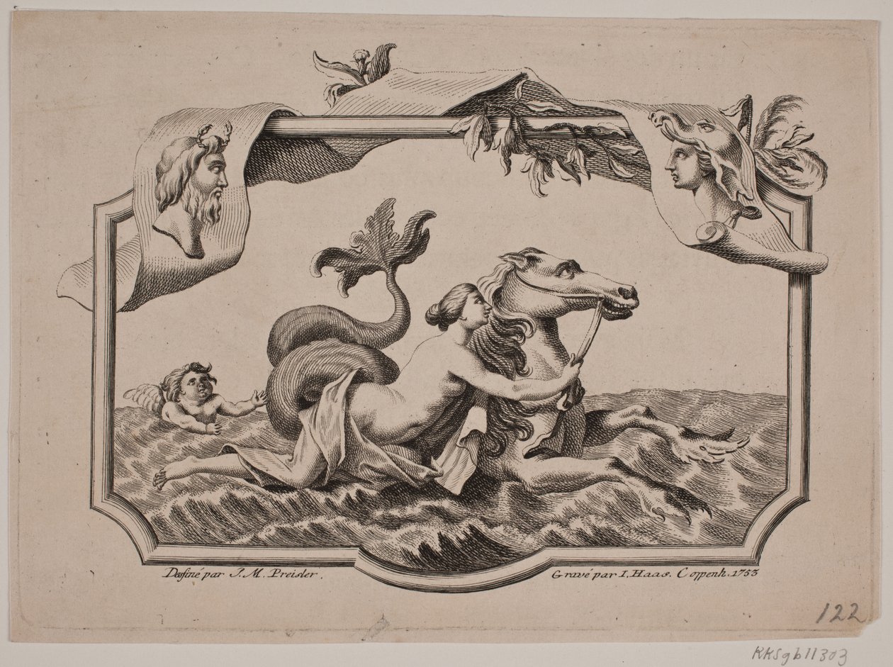 Titelvignette. Amphitrite auf dem Meer von Jonas Haas