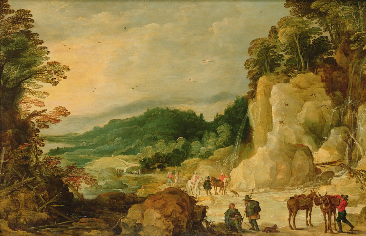 Berglandschaft von Joos or Josse de Momper