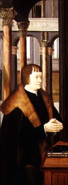 Stifter (Flügel eines Triptychons) von Joos van Cleve