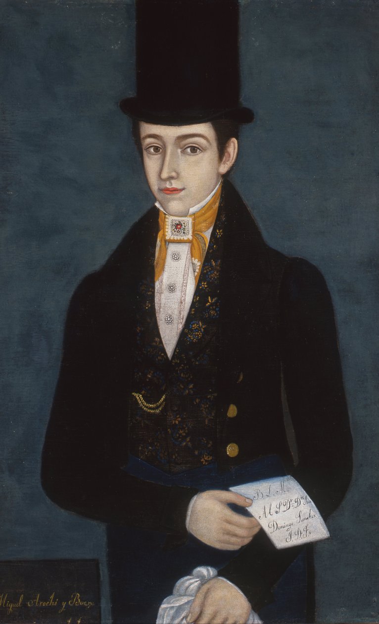 Porträt von Miguel Arochi y Baeza von José María Estrada
