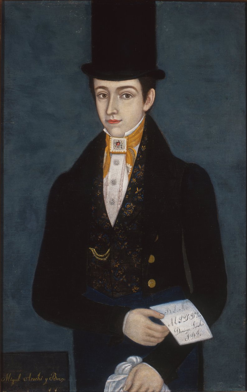 Porträt von Miguel Arochi y Baeza von José María Estrada
