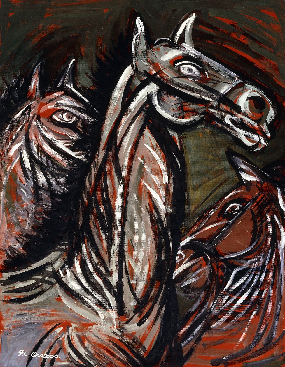 Pferde von José Clemente Orozco
