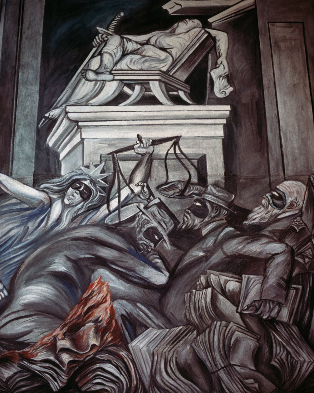 Gerechtigkeit (Detail) von José Clemente Orozco