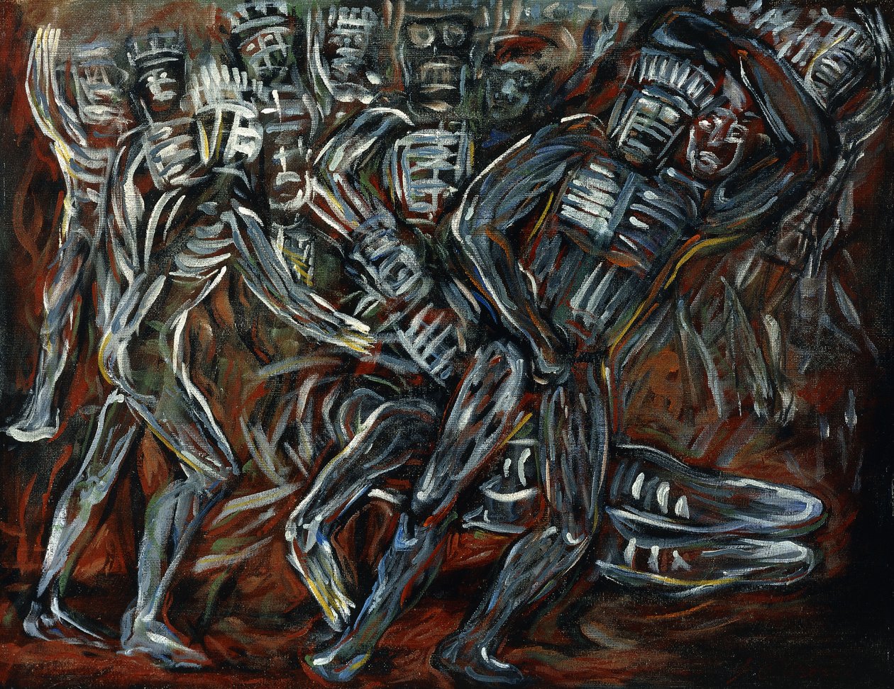 Die weißen Götter von José Clemente Orozco