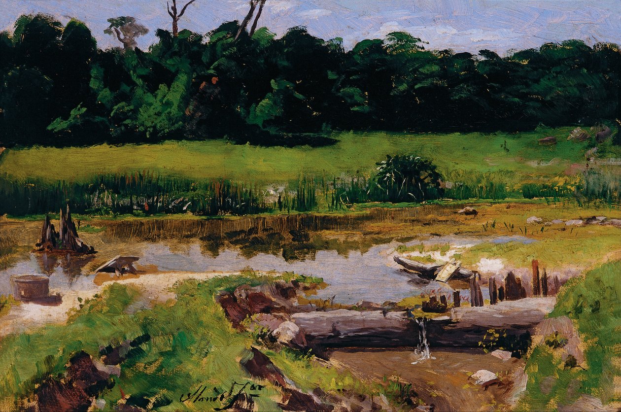 Flusslandschaft von José Ferraz de Almeida Júnior