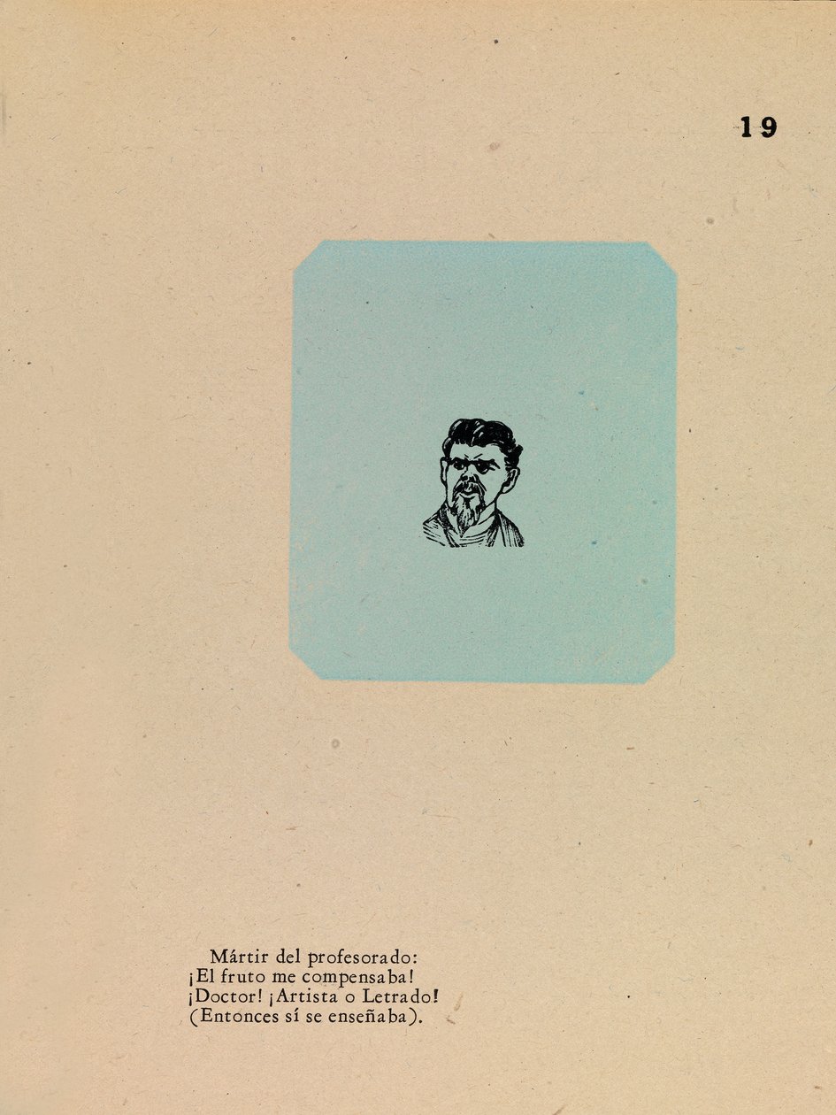 Porträt eines Lehrers von José Guadalupe Posada