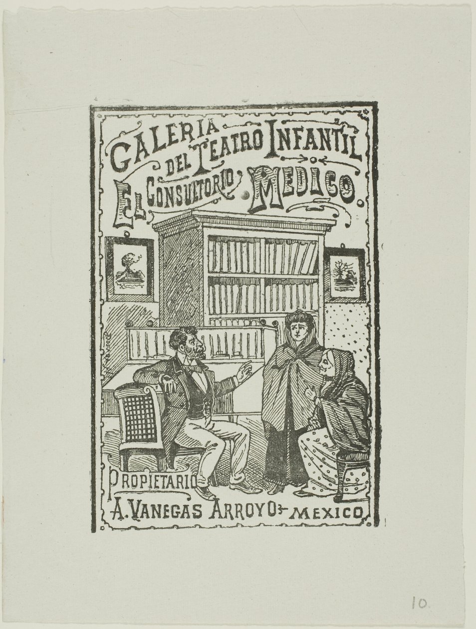 Das Sprechzimmer des Arztes von José Guadalupe Posada