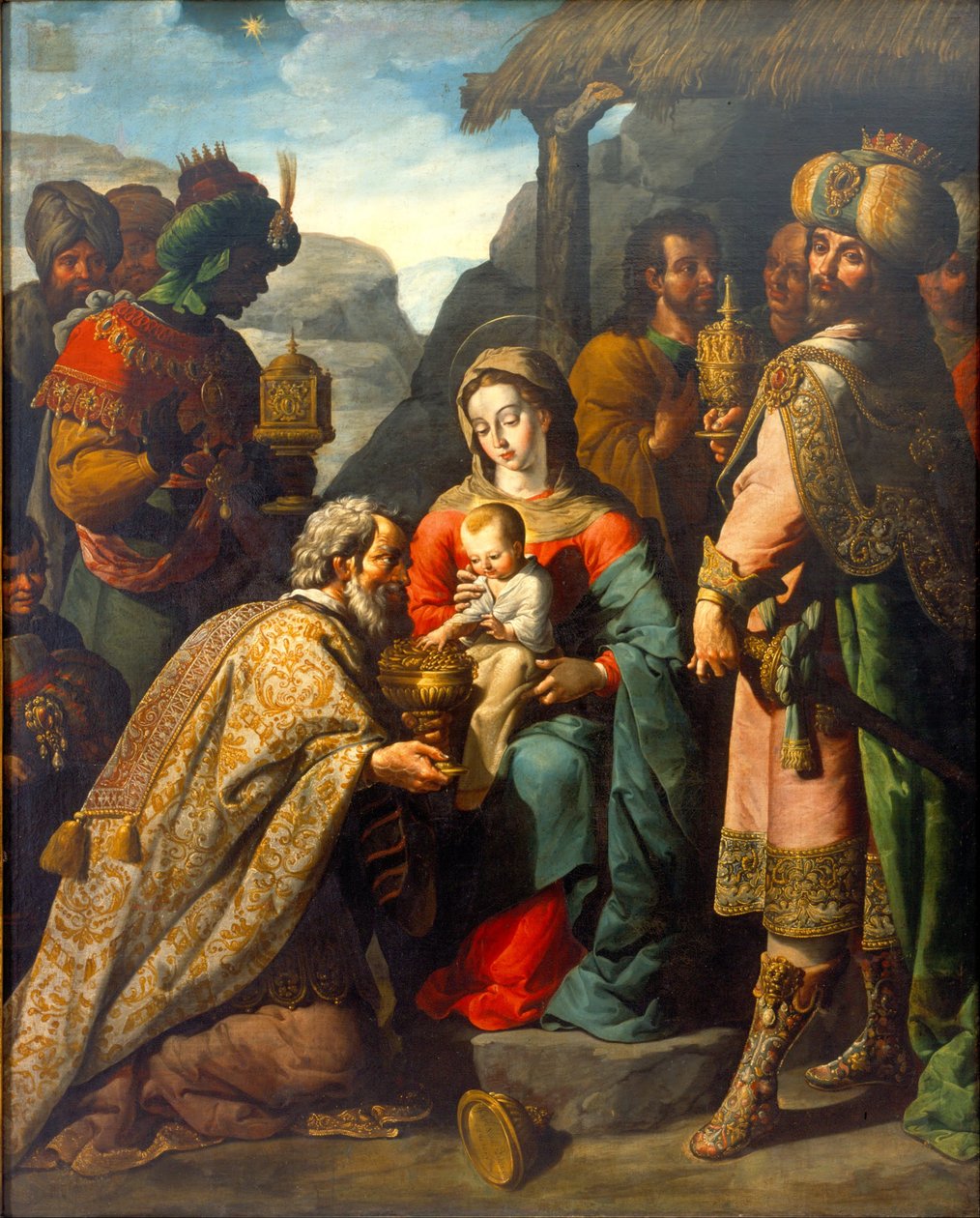 Die Anbetung der Könige von José Juárez