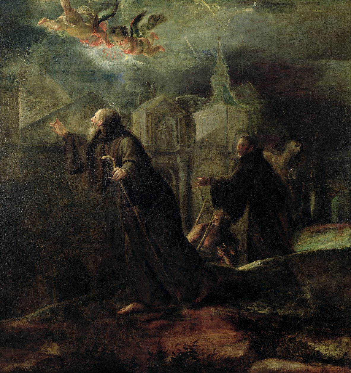 Die Vision des Heiligen Franziskus von Paola von Jose Jimenez Donoso