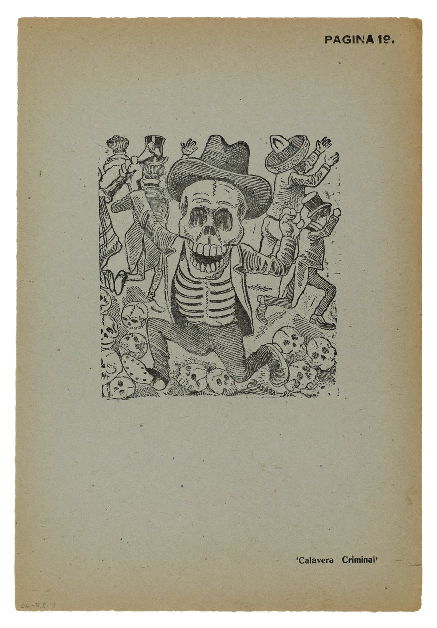 Calavera criminal von José Guadalupe Posada