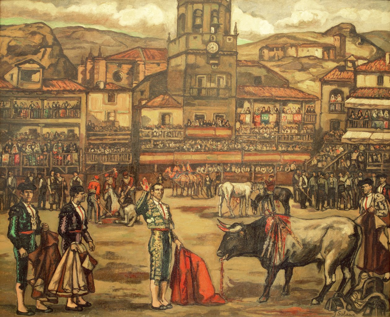 Stierkampf in Ronda von Jose Gutierrez Solana