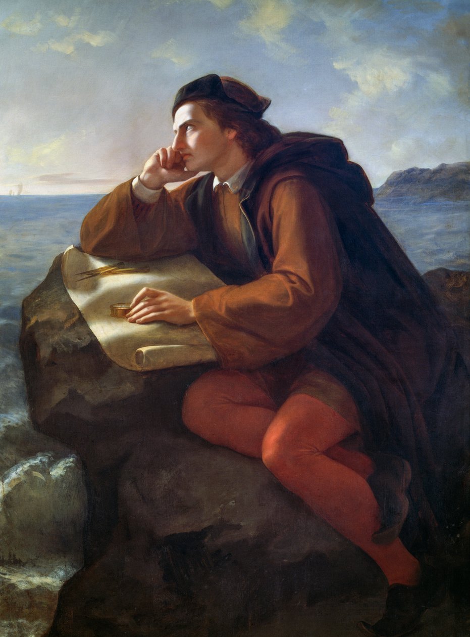 Inspiration von Christoph Kolumbus von José María Obregón