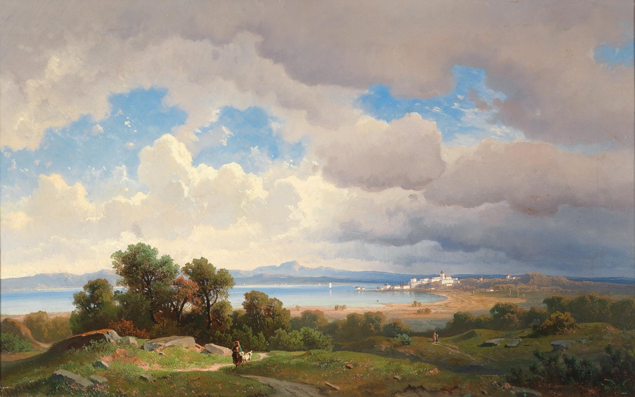 Ansicht des Ammersees von Josef Mayburger