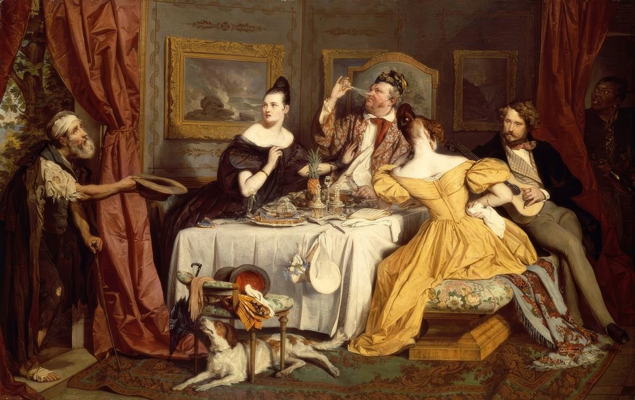 Der reiche Prasser von Josef Danhauser