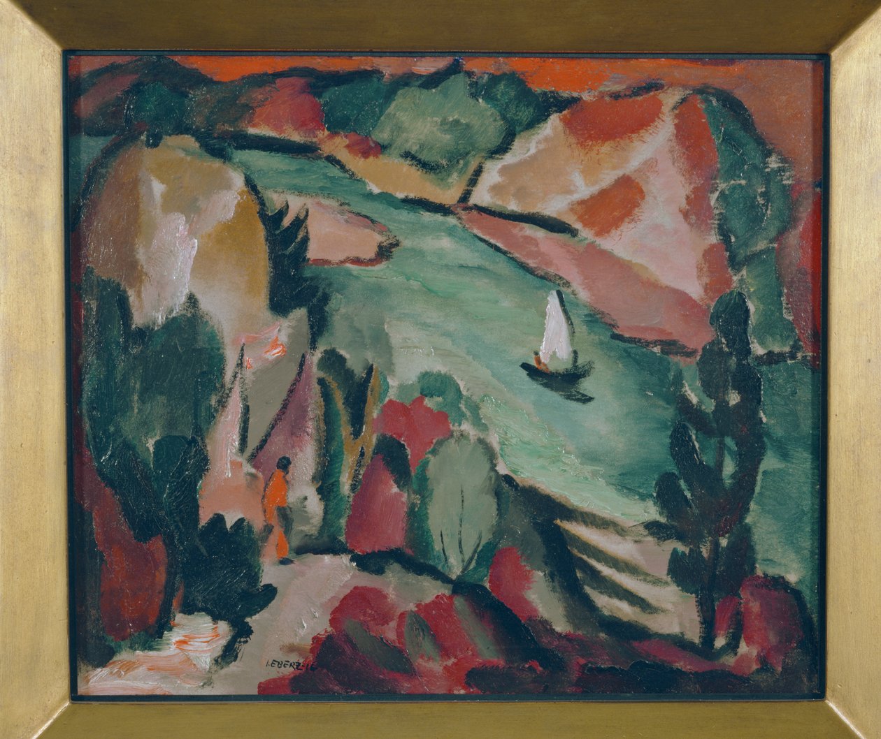 Flusslandschaft von Josef Eberz