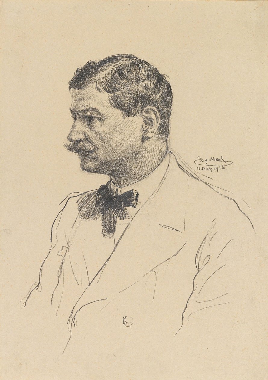 Selbstporträt, 1916 von Josef Engelhart
