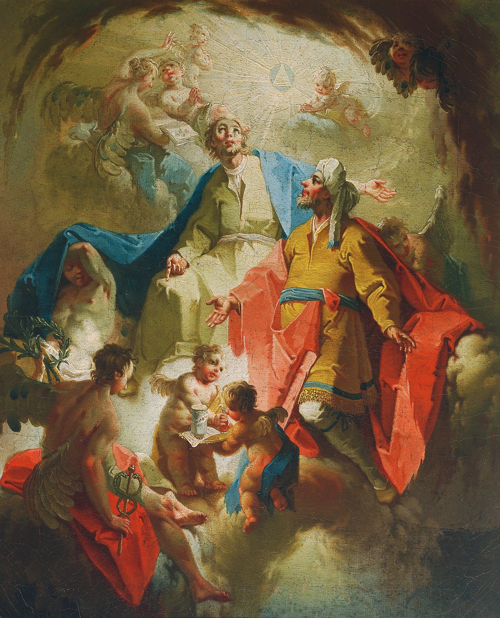Glorie der Heiligen Cosmas und Damian von Josef Haller