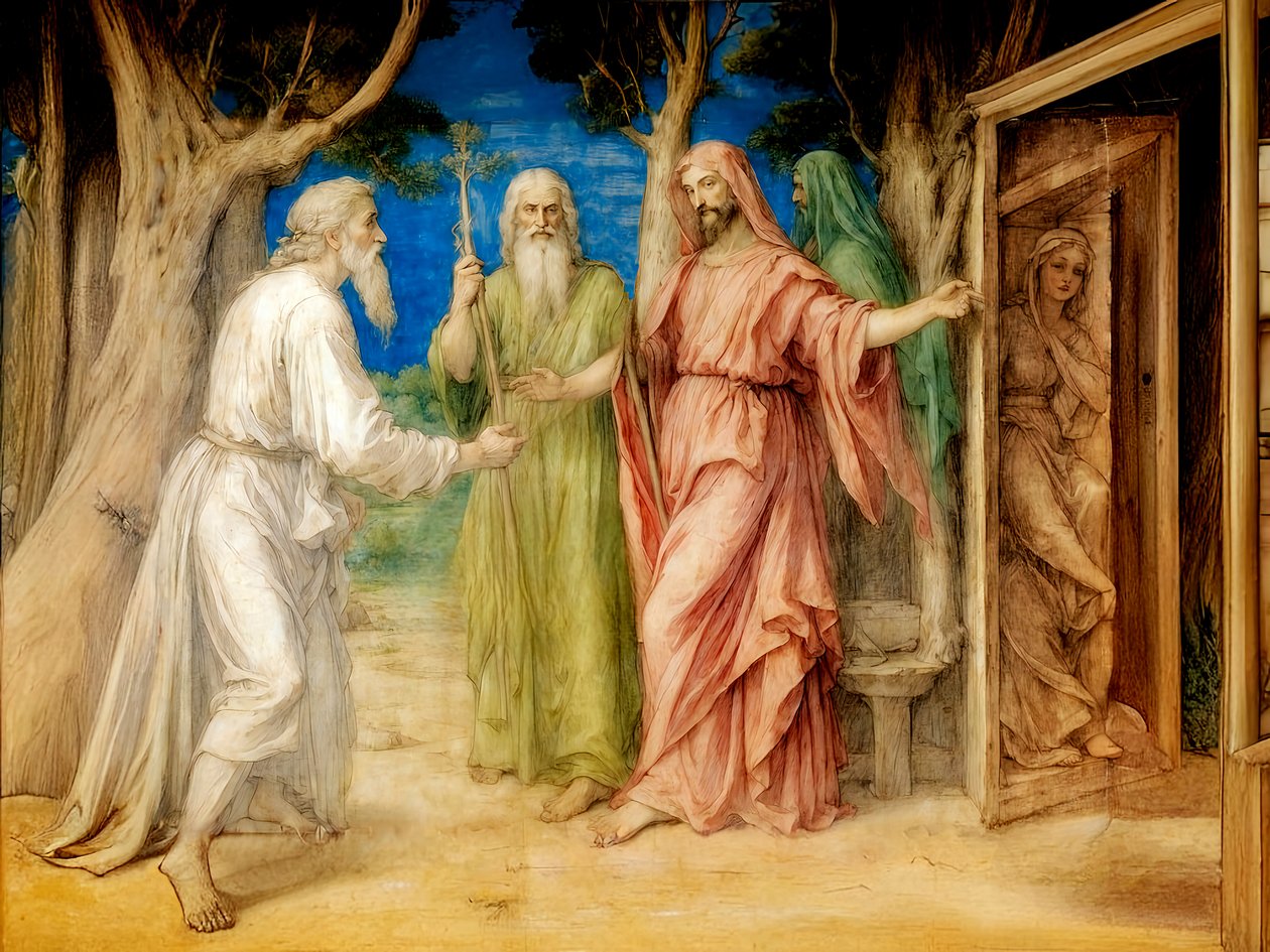 Abrahams drei Besucher von Josef Johann Michel