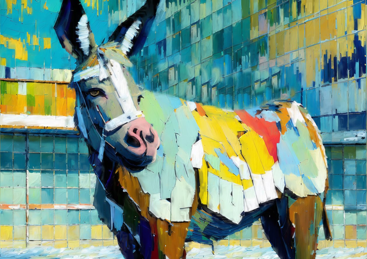 Tiere: Esel 3 von Josef Johann Michel