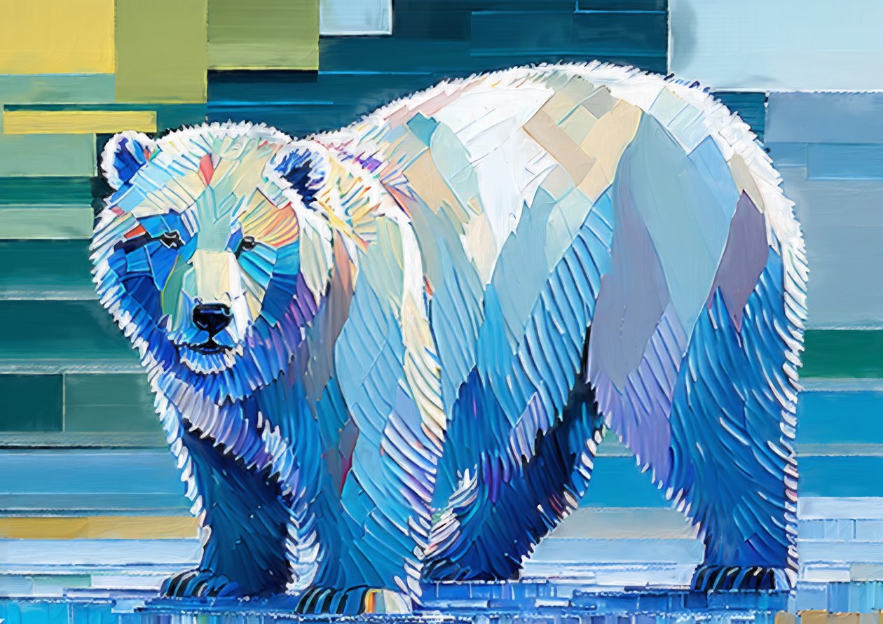 Tiere: Eisbär 1 von Josef Johann Michel