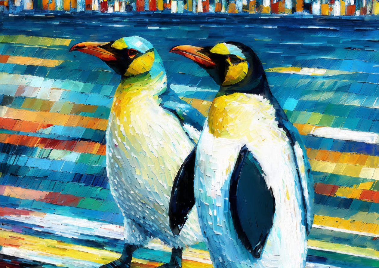 Tiere: Pinguin 2 von Josef Johann Michel