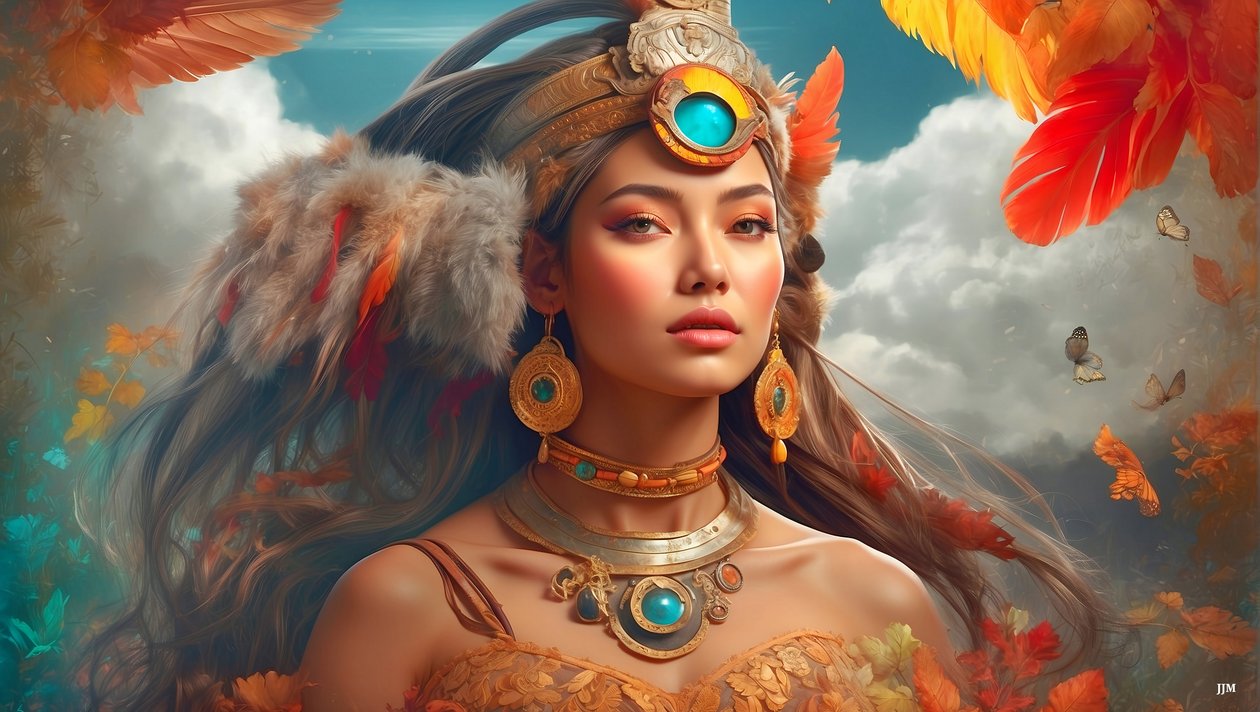 Dreamcore-atemlos zeitlos_native american-04 von Josef Johann Michel