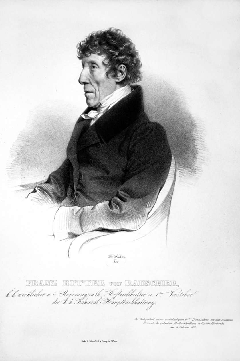 Franz Seraph Rauscher Litho von Josef Kriehuber