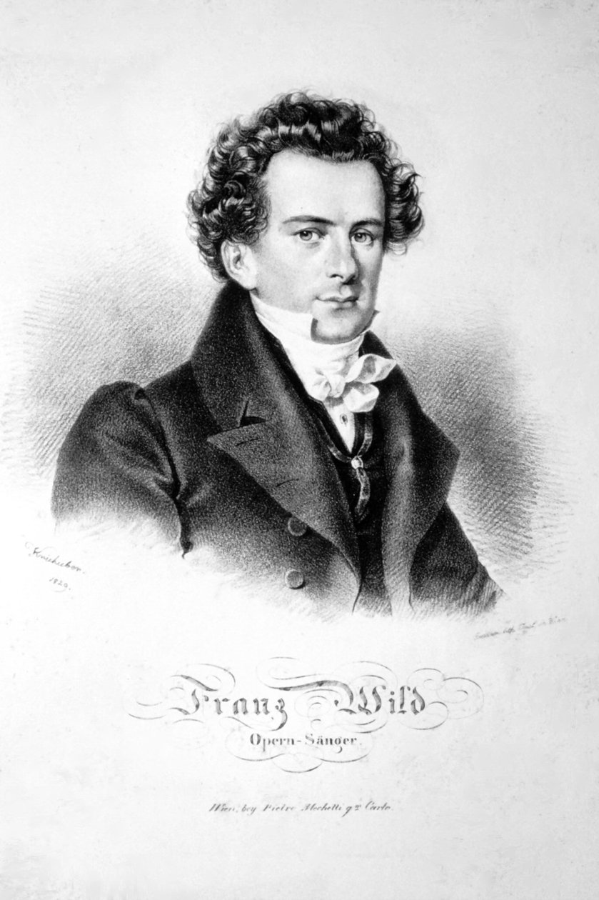 Franz Wild 1829 Litho von Josef Kriehuber
