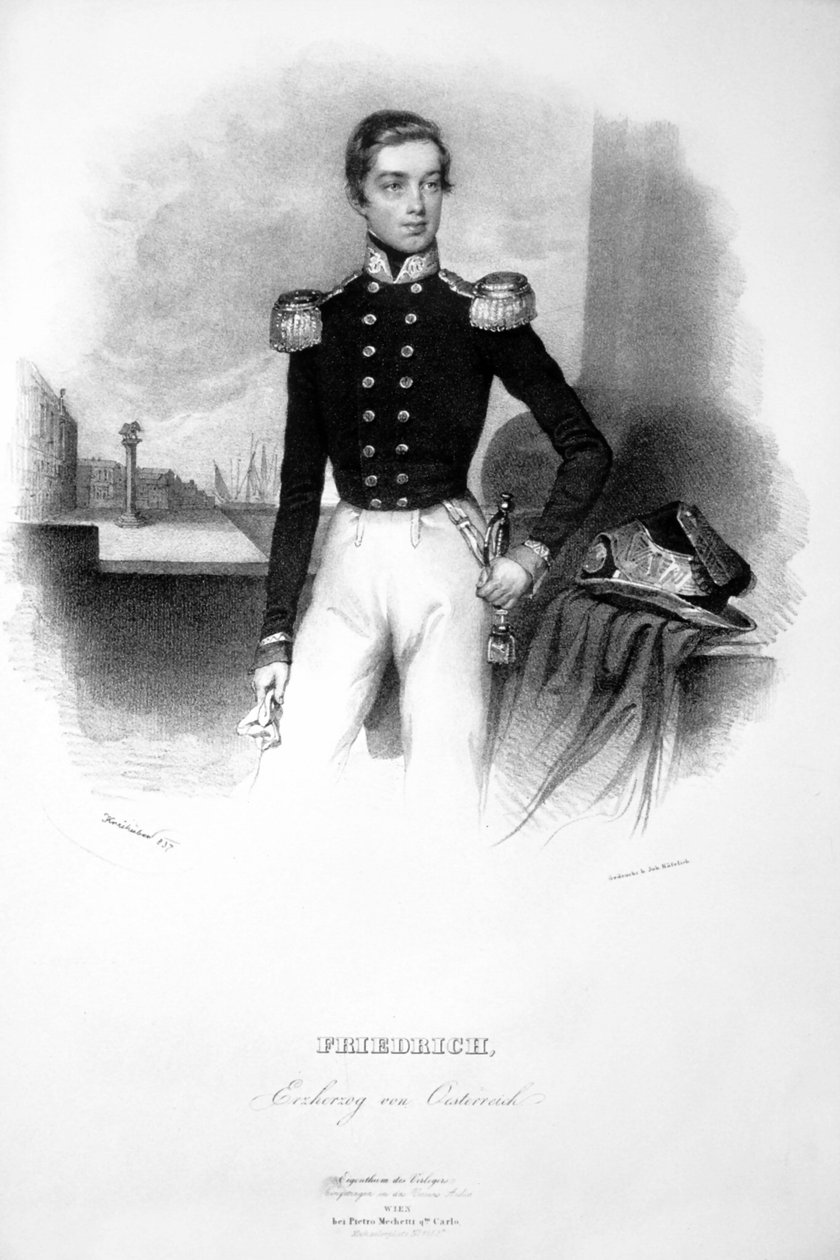 Friedrich Erzherzog Litho von Josef Kriehuber