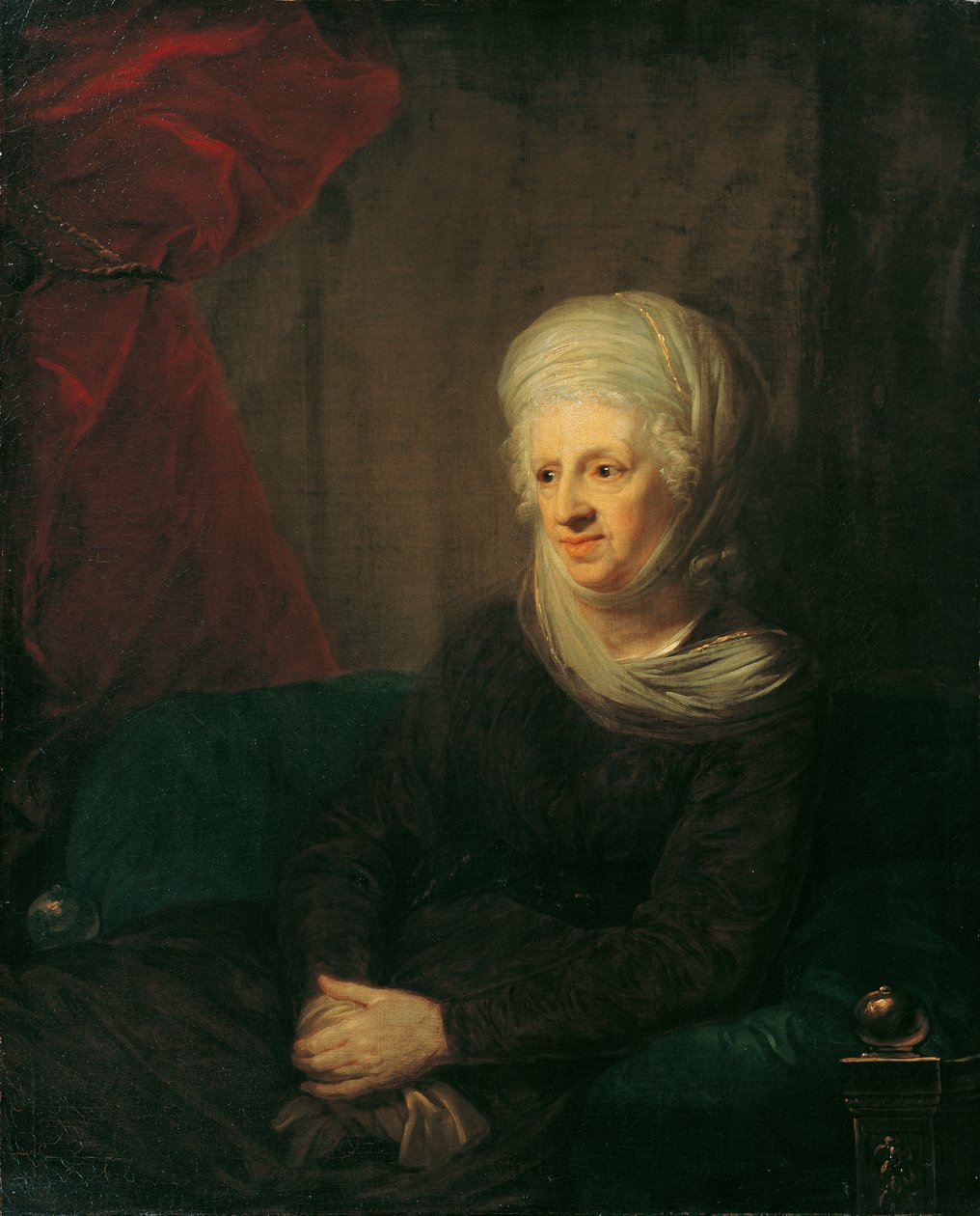 Eine alte Dame (Frau von Weinbrenner) von Josef Mathias Grassi