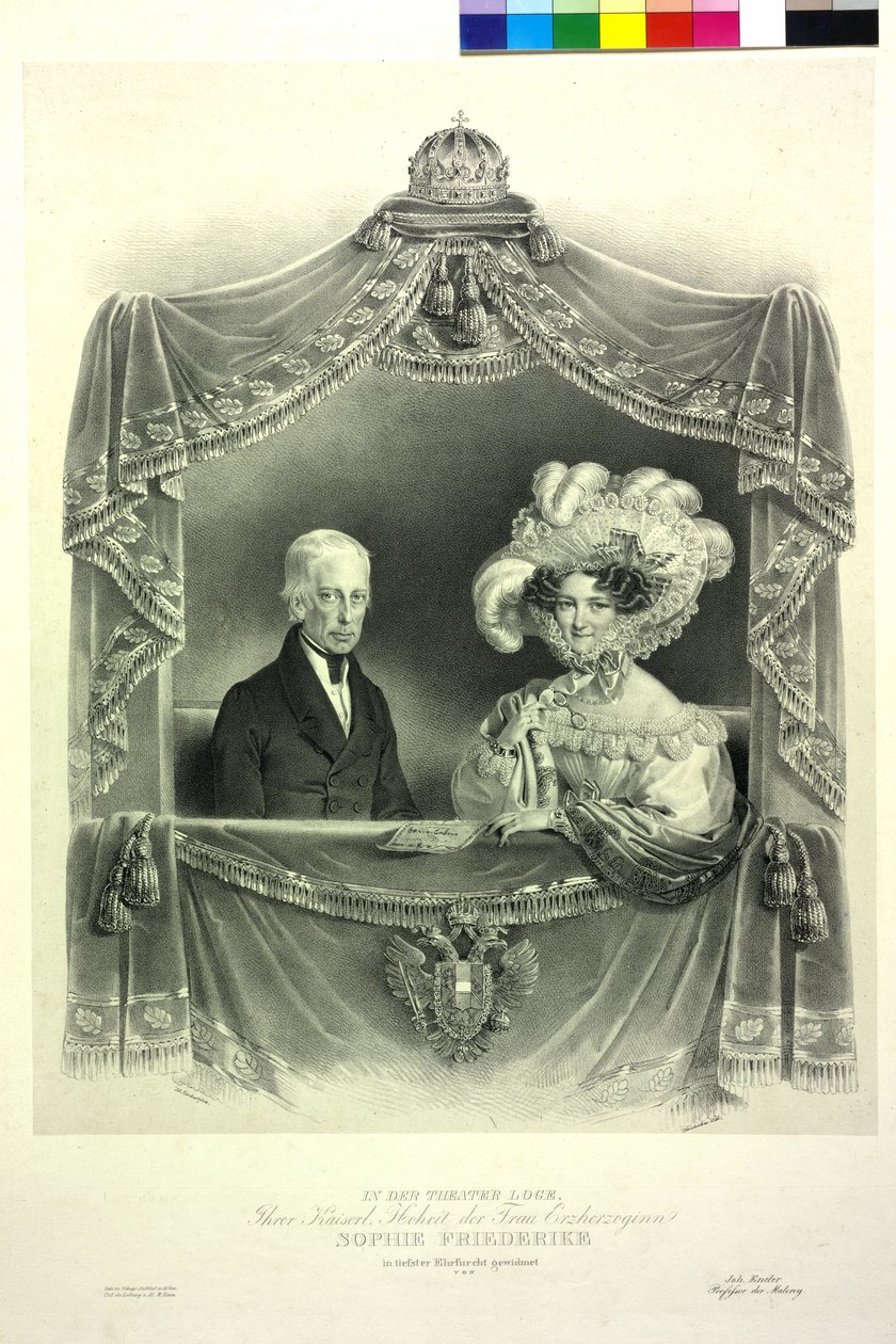 Franz II in der Theaterloge von Josef Nikolaus Kriehuber