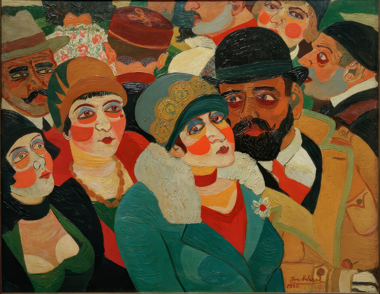 Pariser Straßenszene von Josef Scharl