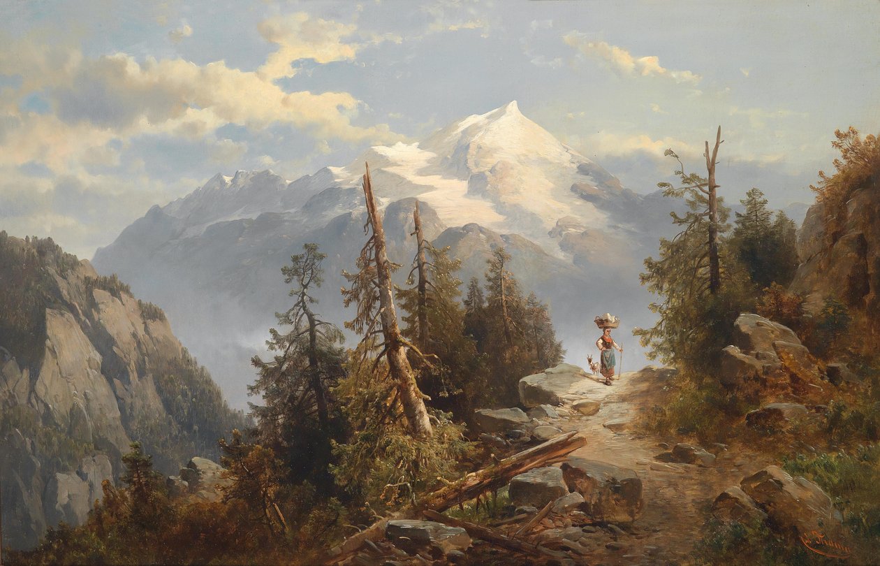 Partie am Großvenediger von Josef Thoma