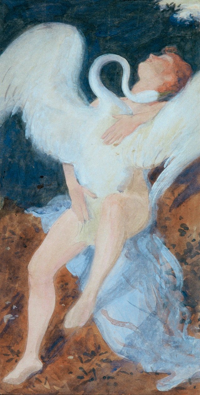 Leda mit dem Schwan von Josef Wawra