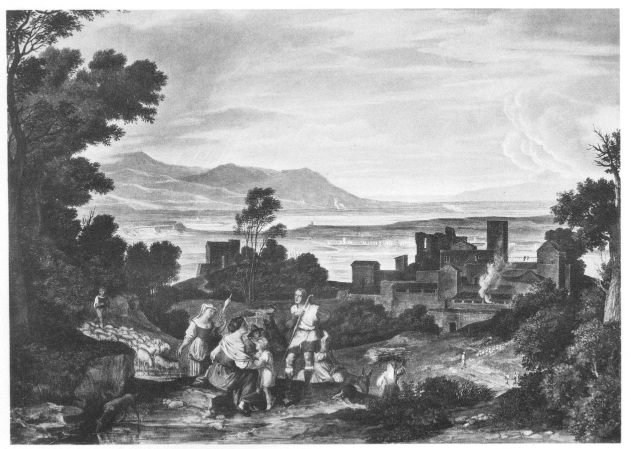 Landschaft bei Olevano von Joseph Anton Koch
