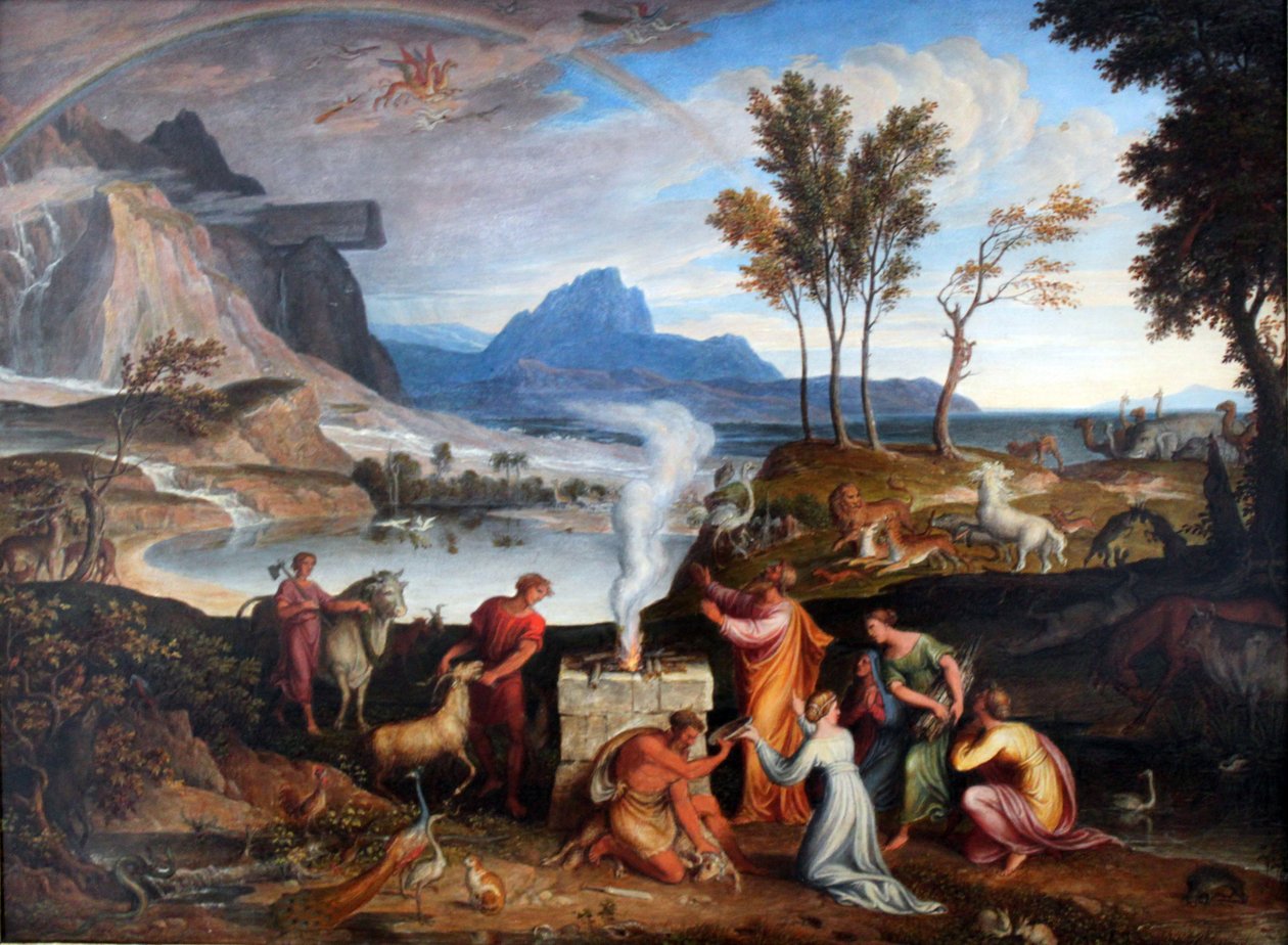 Noah dankt Gott von Joseph Anton Koch