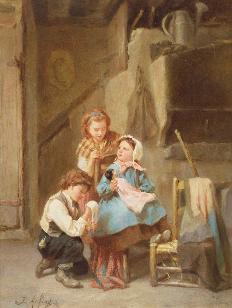 Die Puppe ankleiden von Joseph Athanase Aufray