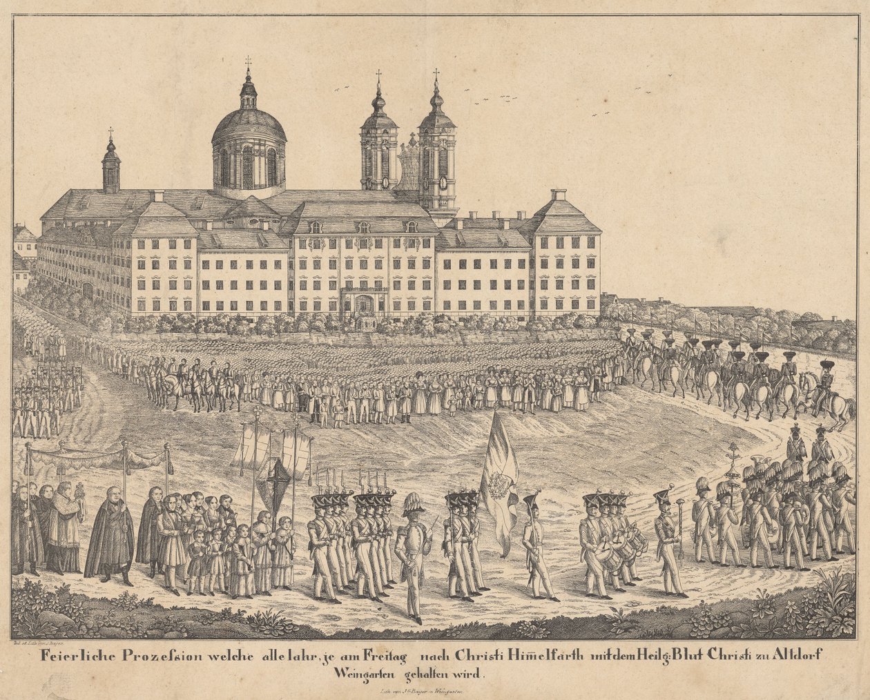 Heilig-Blut-Prozession in Altdorf-Weingarten von Joseph Bayer