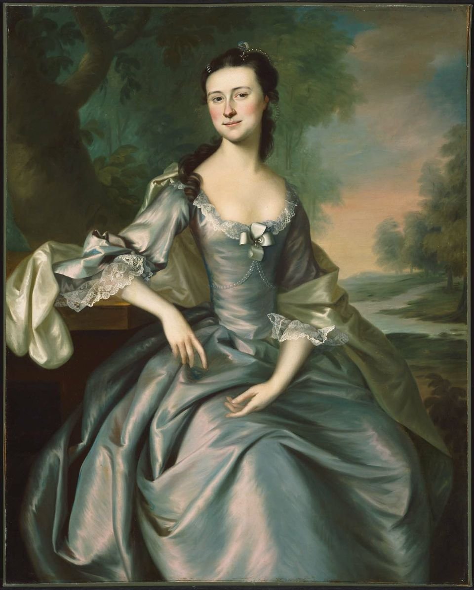 Porträt von Susan Apthorp (Mrs. Thomas Bulfinch) von Joseph Jonathan Blackburn