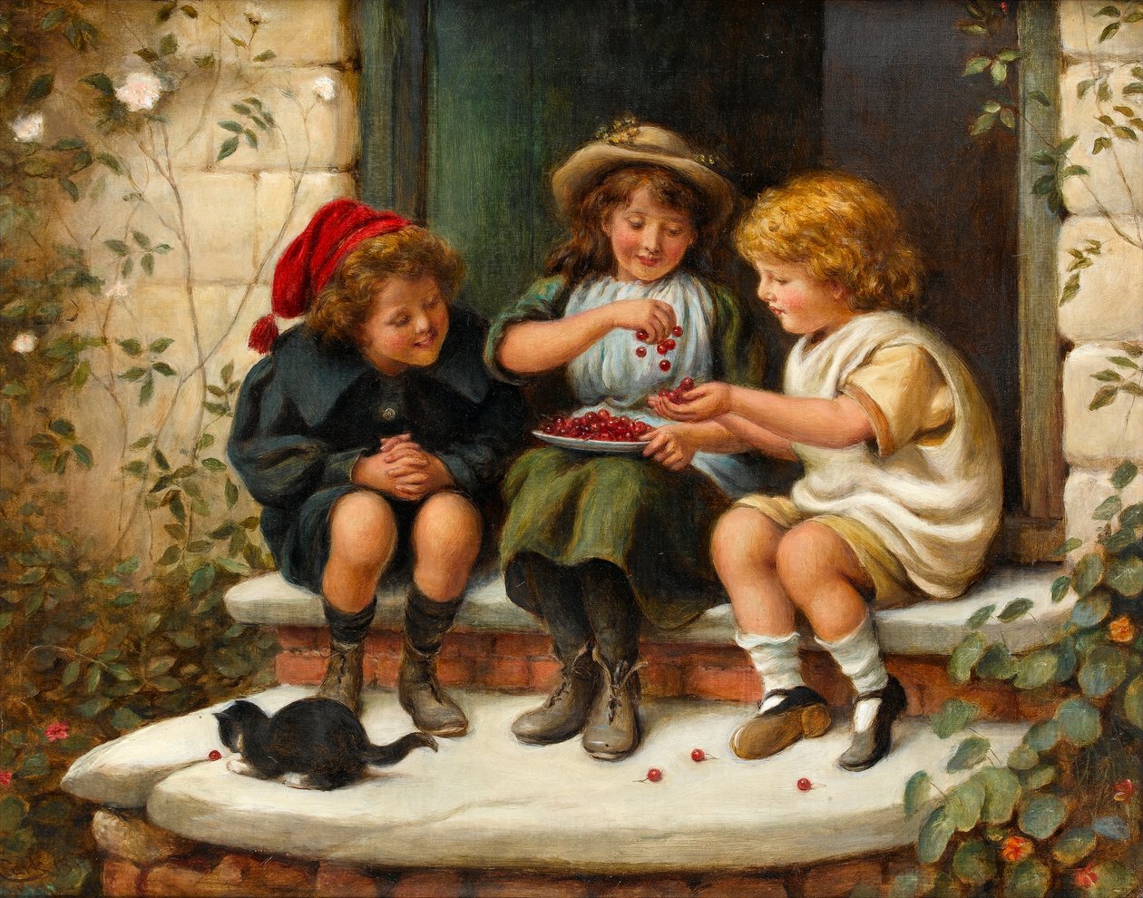 Die Kirschen teilen, 1897 von Joseph Clark