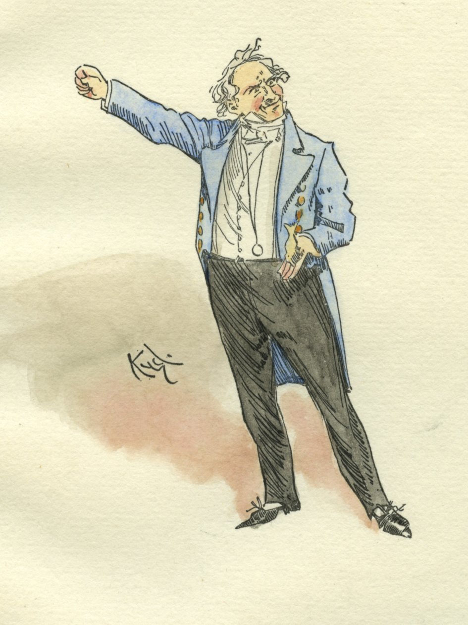Mr. Pickwick aus Die Pickwickier von Joseph Clayton Clarke