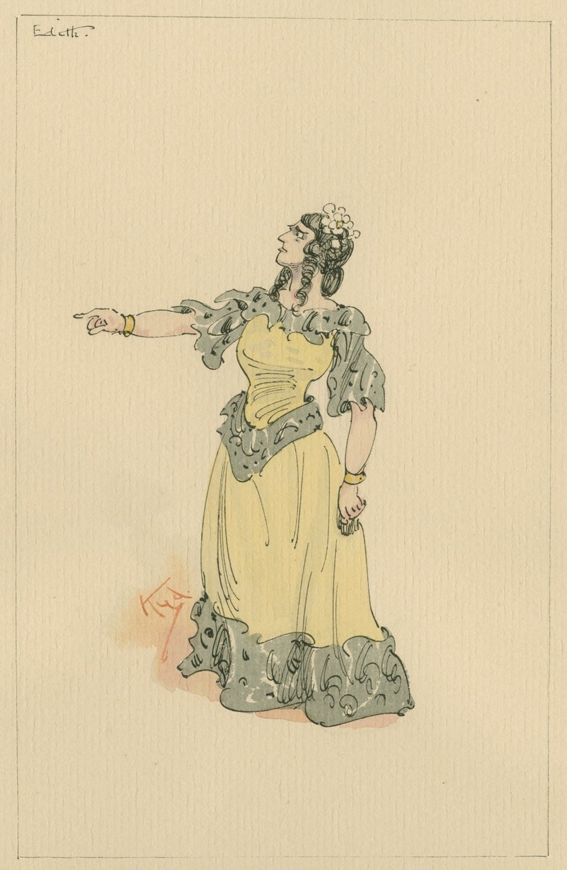 Mrs. Edith Dombey, ca. 1920er Jahre von Joseph Clayton Clarke