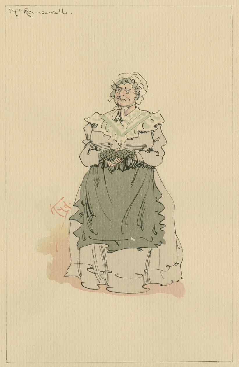 Mrs Rouncewell, ca. 1920er Jahre von Joseph Clayton Clarke